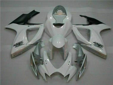Weiß Silber GSXR 600 / 750 K6 2006-2007 Verkleidungen & Plastik