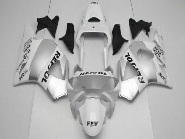 Weiß Silber Schwarz Repsol CBR 900 RR 954RR 2002-2003 Verkleidungen
