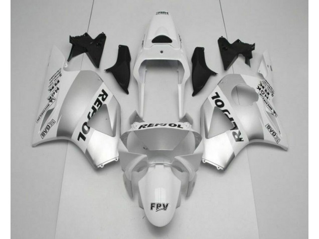 Weiß Silber Schwarz Repsol CBR 900 RR 954RR 2002-2003 Verkleidungen Weiß Silber Schwarz Repsol CBR 900 RR 954RR 2002-2003 Verkleidungen