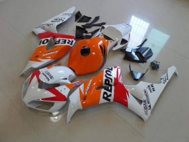 Weiß Und Orange Repsol CBR 1000 RR 2006-2007 Verkleidungen