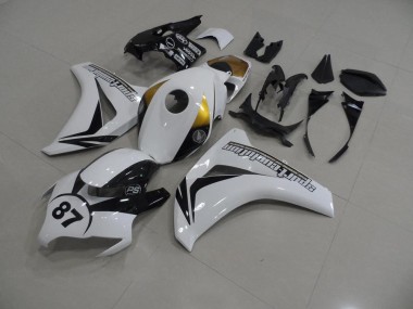 Weiß Und Schwarz 87 CBR 1000 RR 2008-2011 Verkleidungen