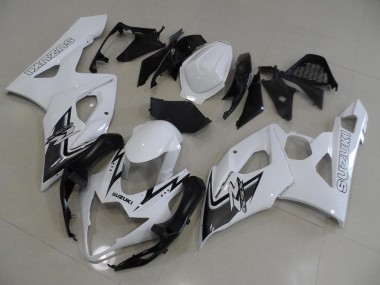 Weiß Und Schwarz GSXR 1000 K5 2005-2006 Verkleidungen
