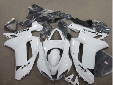 Weiß ZX6R 2007-2008 Verkleidungen