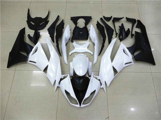 Weiß ZX6R 2009-2012 Verkleidungen Weiß ZX6R 2009-2012 Verkleidungen
