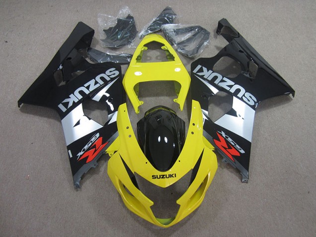 Yellow Schwarz Silber GSXR 750 K4 2004-2005 Verkleidungen Yellow Schwarz Silber GSXR 750 K4 2004-2005 Verkleidungen